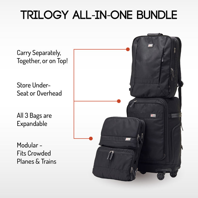 Super Bundle: Site Exclusive! (Trilogy Modular System + Packing Cube Set + Hip Belt + Penta 5-in-1 Packable Duffel)