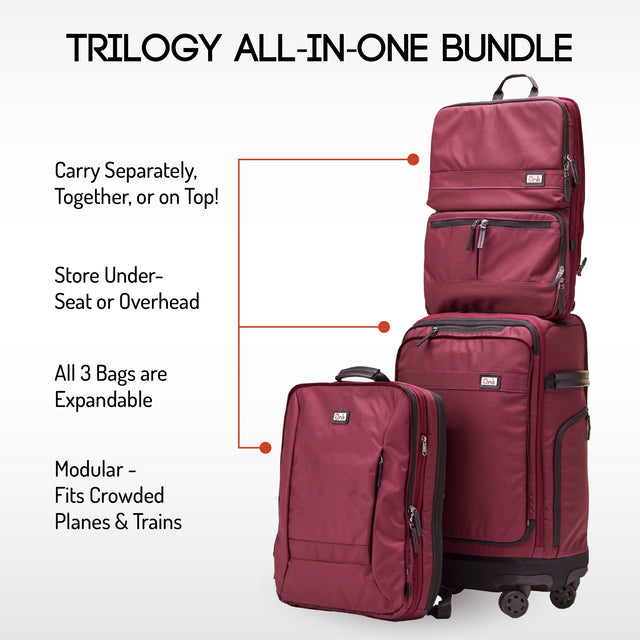 Super Bundle: Site Exclusive! (Trilogy Modular System + Packing Cube Set + Hip Belt + Penta 5-in-1 Packable Duffel)